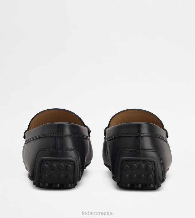 pantofi de conducere city gommino din piele bărbați Tod's 080D768 negru