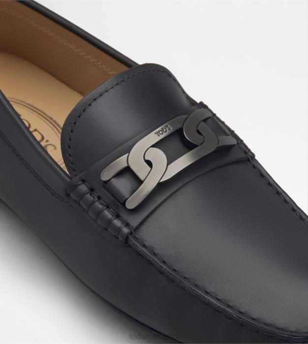 pantofi de conducere city gommino din piele bărbați Tod's 080D768 negru