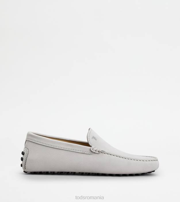 pantofi gommino din nubuc bărbați Tod's 080D764 albastru deschis