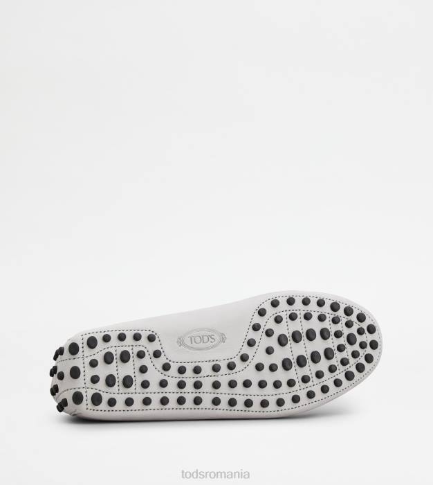 pantofi gommino din nubuc bărbați Tod's 080D764 albastru deschis