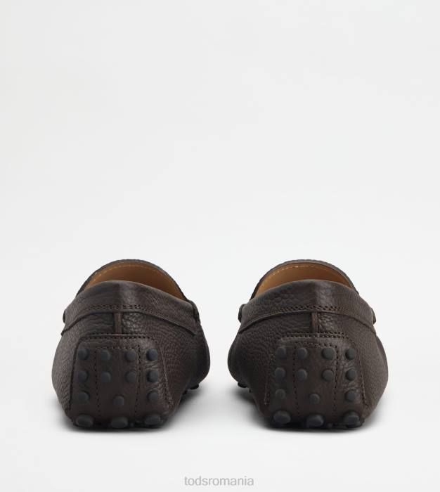 pantofi gommino din piele bărbați Tod's 080D728 maro