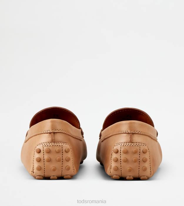 pantofi gommino din piele bărbați Tod's 080D729 bej
