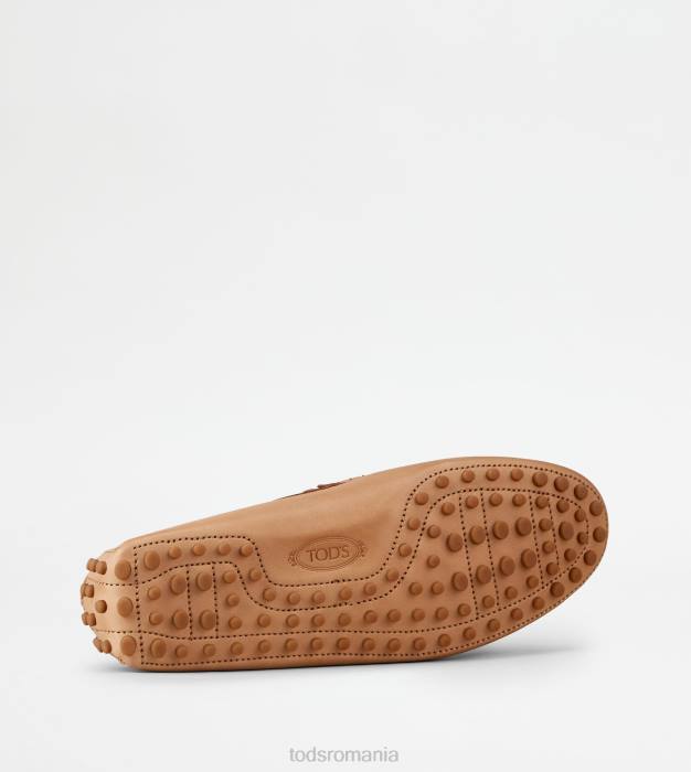 pantofi gommino din piele bărbați Tod's 080D729 bej