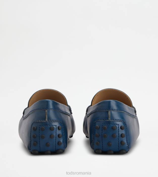 pantofi gommino din piele bărbați Tod's 080D738 albastru