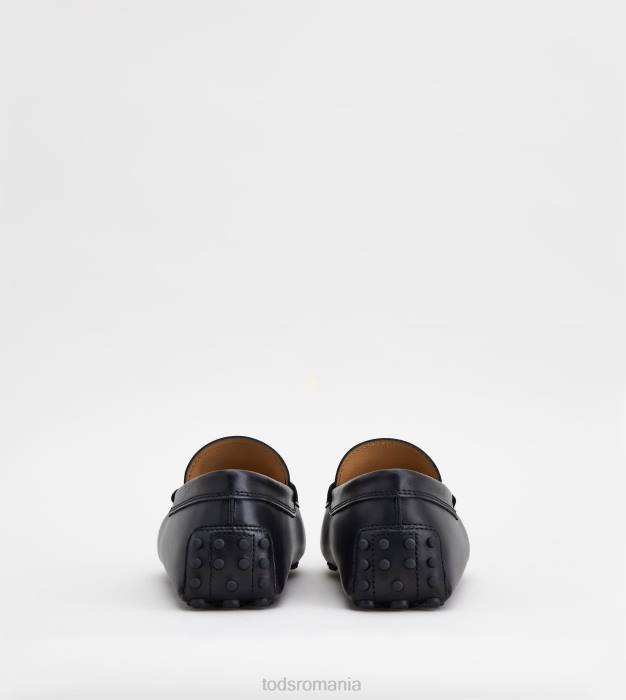 pantofi gommino din piele bărbați Tod's 080D740 negru