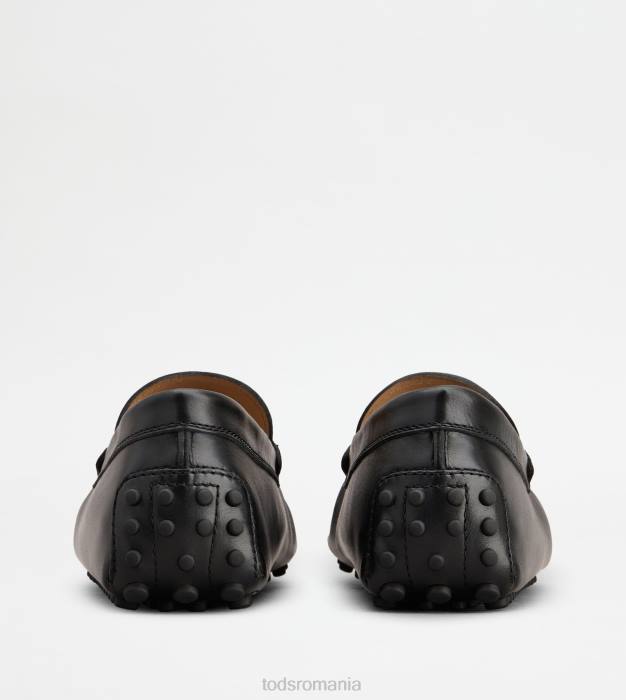 pantofi gommino din piele bărbați Tod's 080D775 negru