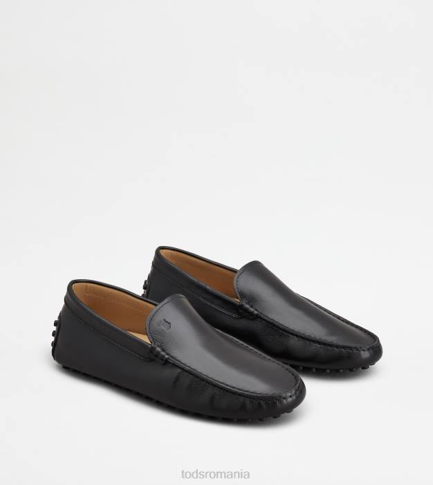 pantofi gommino din piele bărbați Tod's 080D775 negru