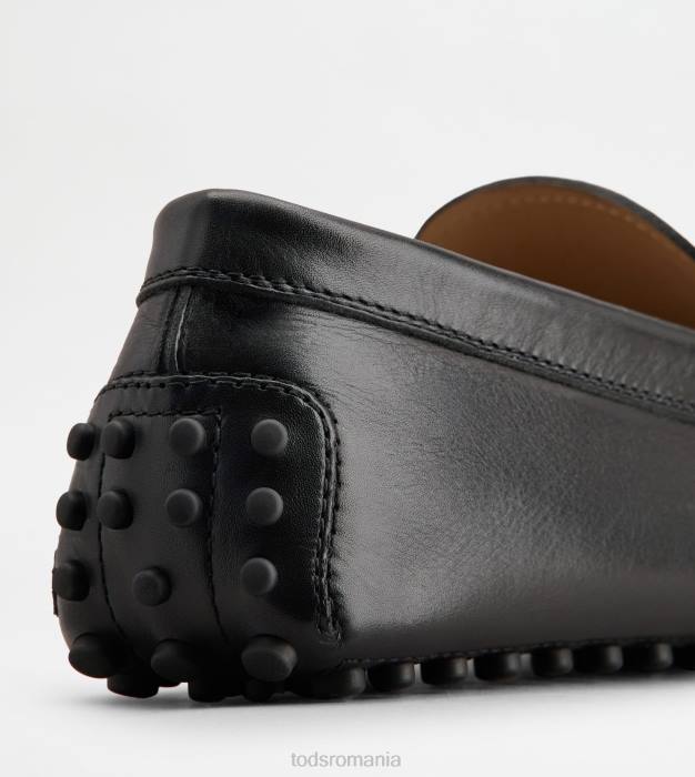 pantofi gommino din piele bărbați Tod's 080D775 negru