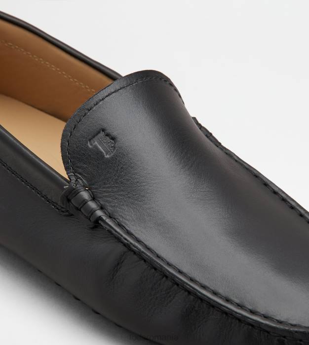 pantofi gommino din piele bărbați Tod's 080D775 negru