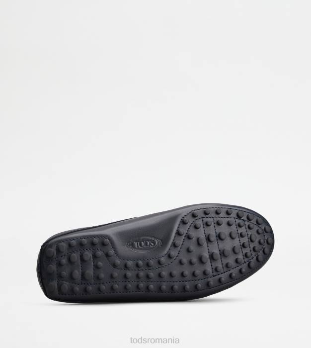 pantofi gommino mule din piele bărbați Tod's 080D762 albastru