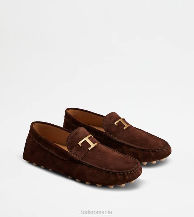 t bubble gommino atemporal din piele intoarsa bărbați Tod's 080D718 maro/bej