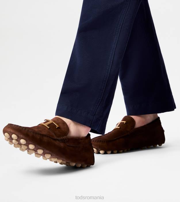t bubble gommino atemporal din piele intoarsa bărbați Tod's 080D718 maro/bej