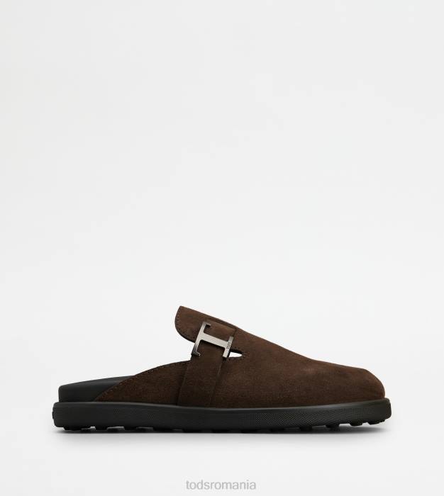 t mule atemporale din piele intoarsa bărbați Tod's 080D919 maro