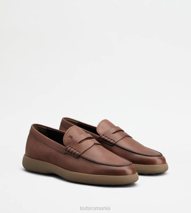 mocasini din piele bărbați Tod's 080D652 maro