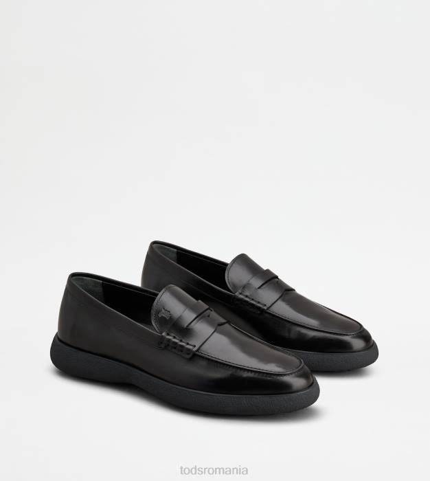 mocasini din piele bărbați Tod's 080D653 negru