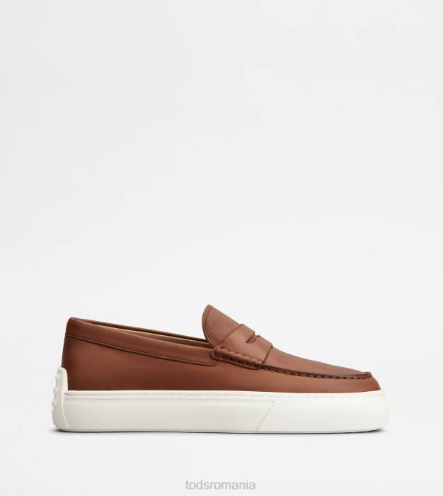 mocasini din piele bărbați Tod's 080D660 maro