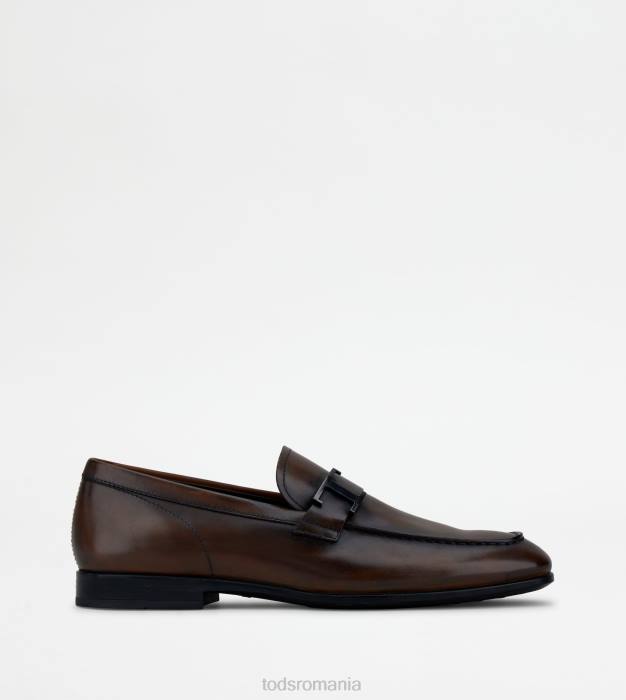mocasini din piele bărbați Tod's 080D666 maro