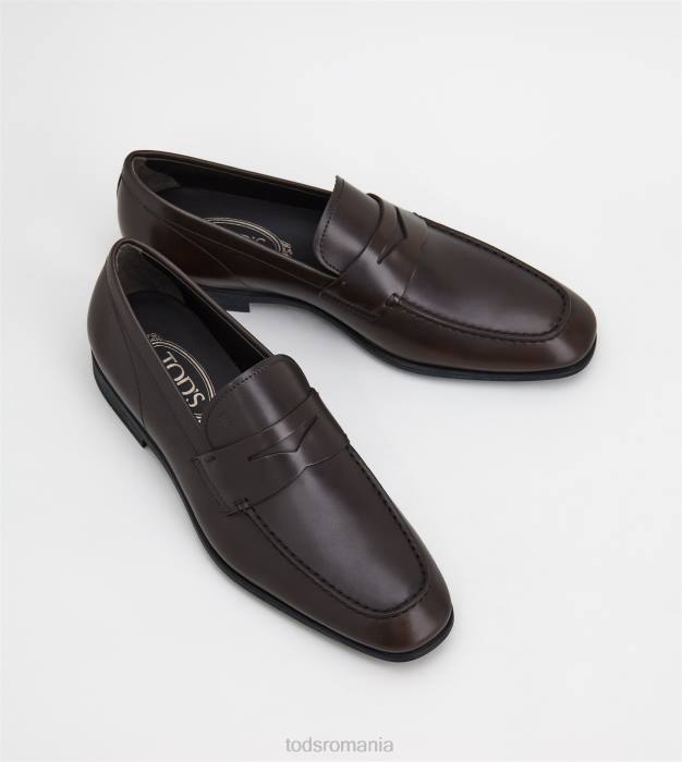mocasini din piele bărbați Tod's 080D667 maro