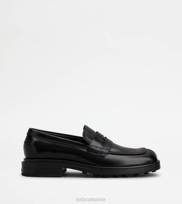 mocasini din piele bărbați Tod's 080D668 negru