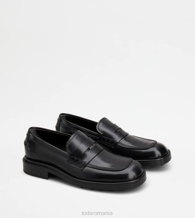 mocasini din piele bărbați Tod's 080D668 negru