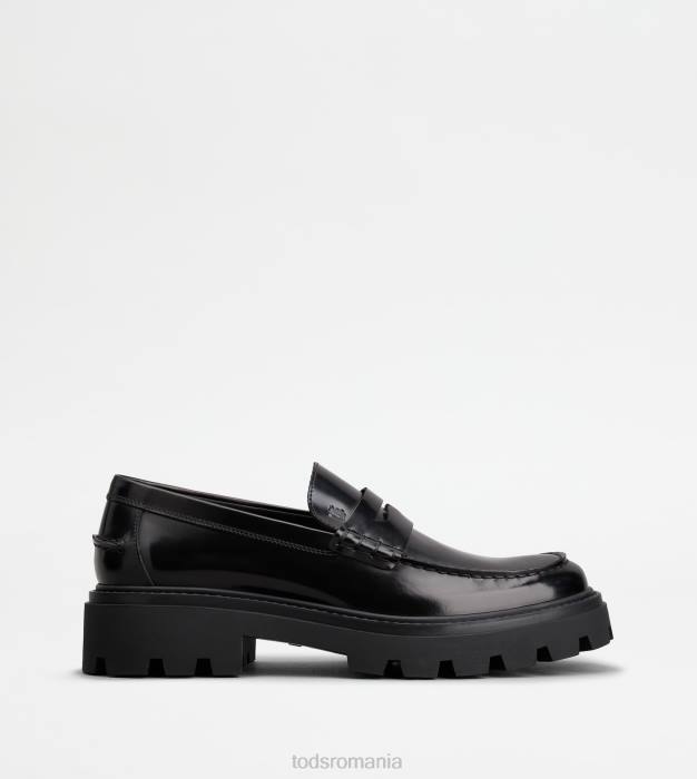 mocasini din piele bărbați Tod's 080D669 negru