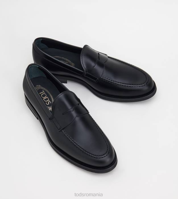 mocasini din piele bărbați Tod's 080D682 negru