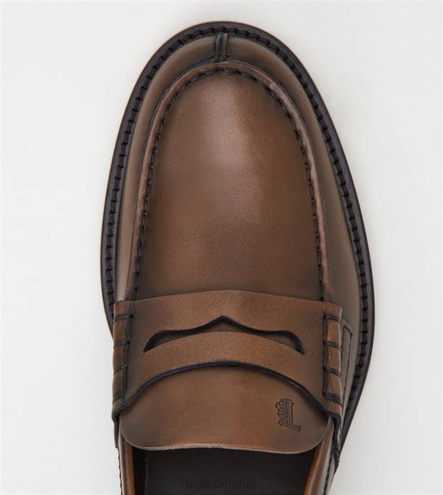 mocasini din piele bărbați Tod's 080D689 maro