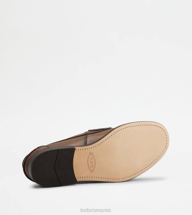 mocasini din piele bărbați Tod's 080D689 maro