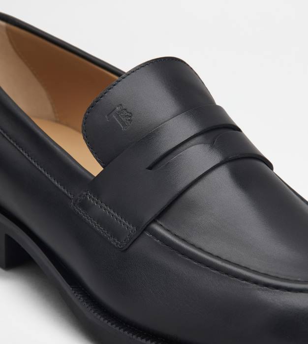 mocasini din piele bărbați Tod's 080D697 negru