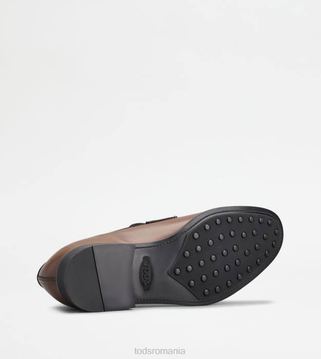 mocasini din piele bărbați Tod's 080D698 maro
