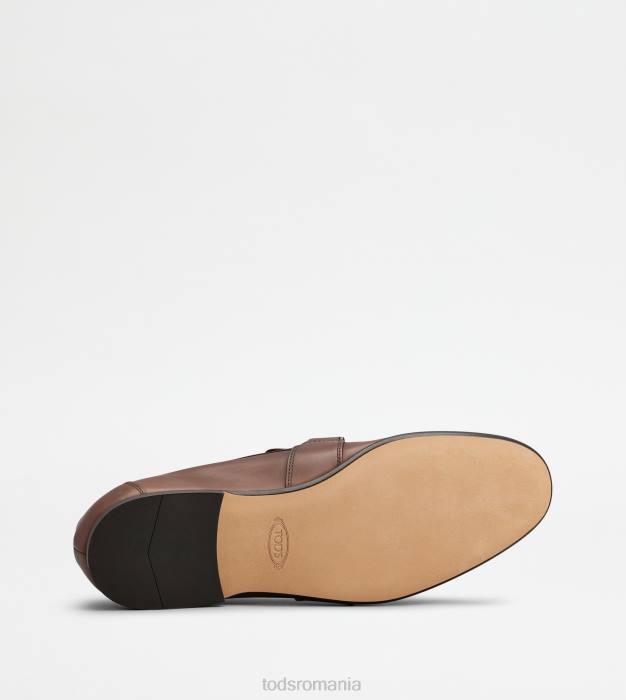 mocasini din piele cu ciucuri bărbați Tod's 080D684 maro