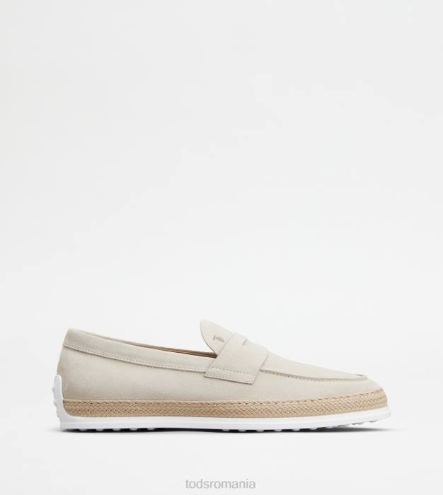 mocasini din piele intoarsa bărbați Tod's 080D640 bej