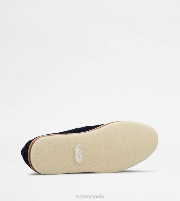 mocasini din piele intoarsa bărbați Tod's 080D642 albastru