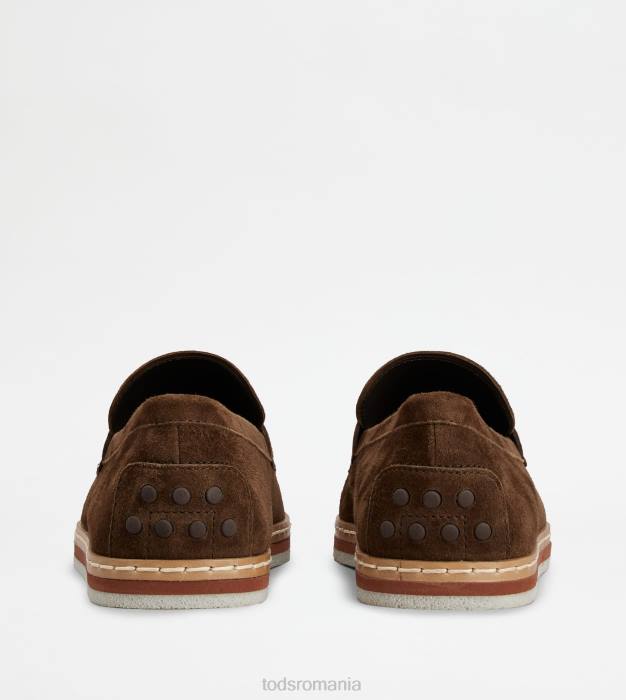 mocasini din piele intoarsa bărbați Tod's 080D643 maro