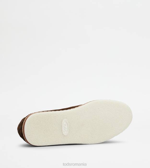 mocasini din piele intoarsa bărbați Tod's 080D643 maro