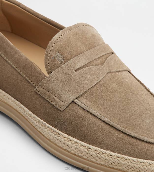 mocasini din piele intoarsa bărbați Tod's 080D644 bej