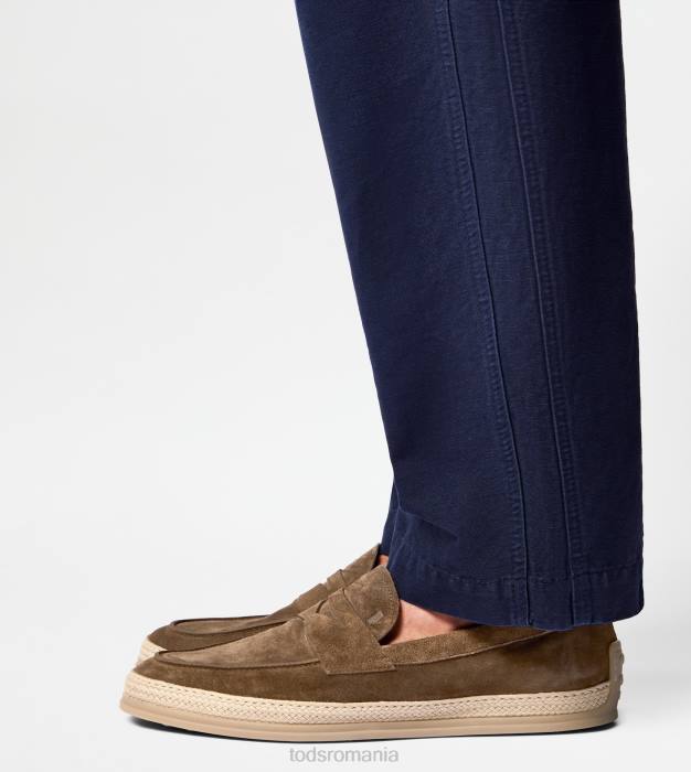 mocasini din piele intoarsa bărbați Tod's 080D645 maro