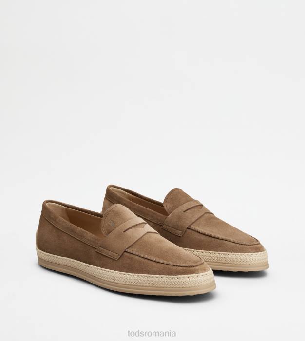 mocasini din piele intoarsa bărbați Tod's 080D645 maro