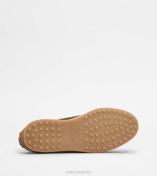 mocasini din piele intoarsa bărbați Tod's 080D646 verde