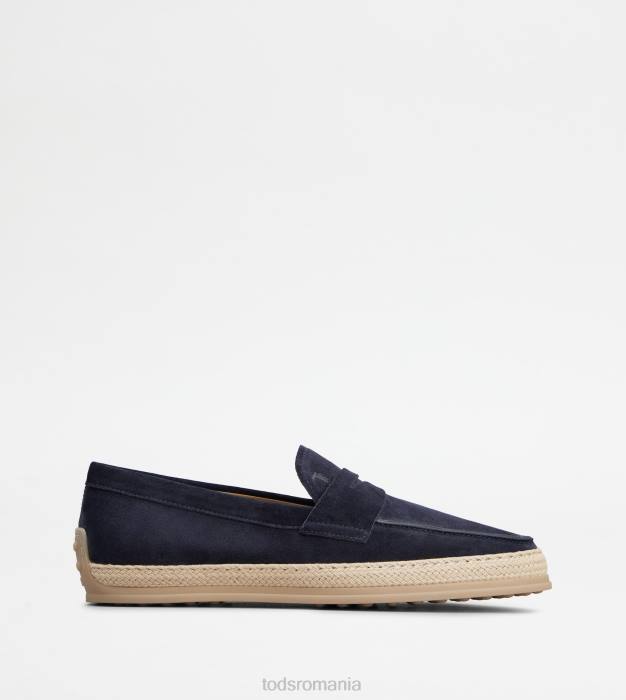 mocasini din piele intoarsa bărbați Tod's 080D647 albastru