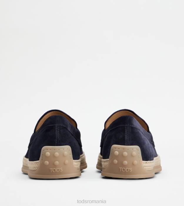 mocasini din piele intoarsa bărbați Tod's 080D647 albastru