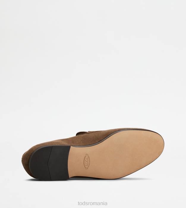mocasini din piele intoarsa bărbați Tod's 080D656 maro