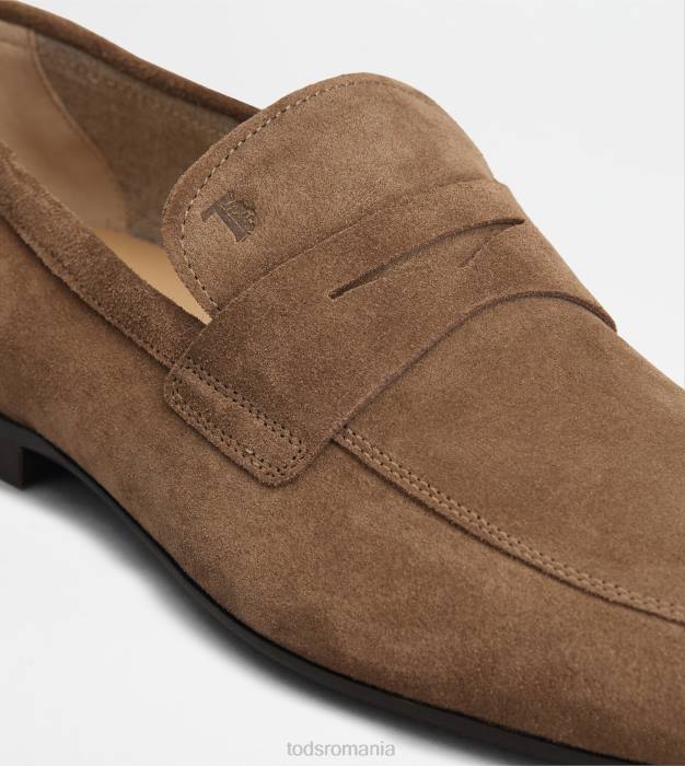 mocasini din piele intoarsa bărbați Tod's 080D656 maro