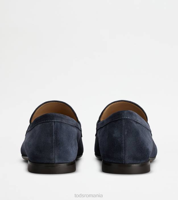 mocasini din piele intoarsa bărbați Tod's 080D658 albastru