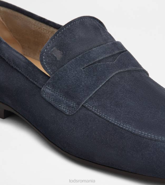 mocasini din piele intoarsa bărbați Tod's 080D658 albastru