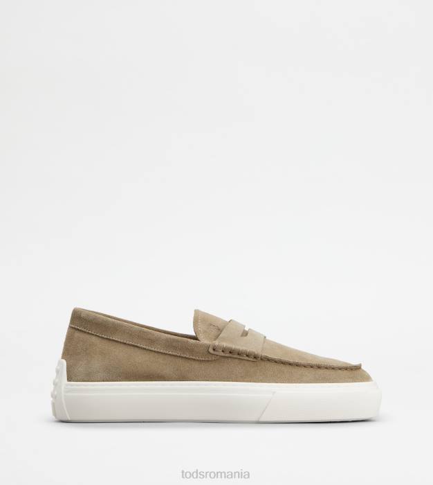 mocasini din piele intoarsa bărbați Tod's 080D662 bej