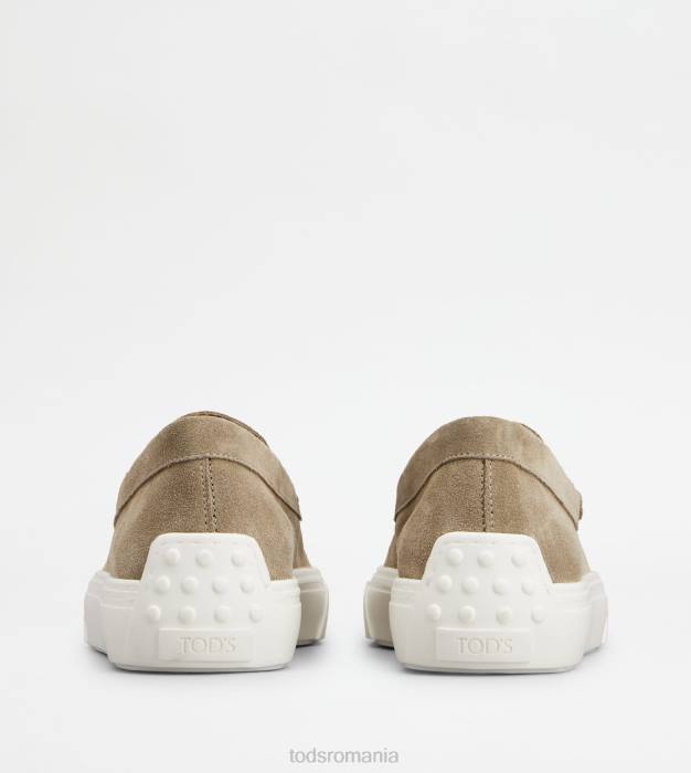 mocasini din piele intoarsa bărbați Tod's 080D662 bej