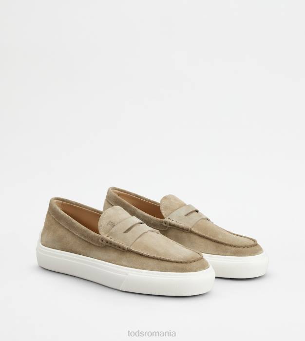 mocasini din piele intoarsa bărbați Tod's 080D662 bej