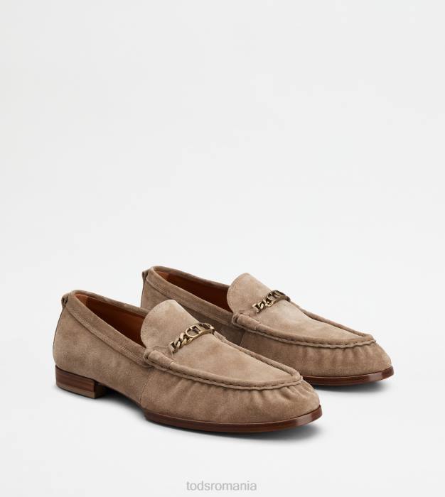 mocasini din piele intoarsa bărbați Tod's 080D672 maro