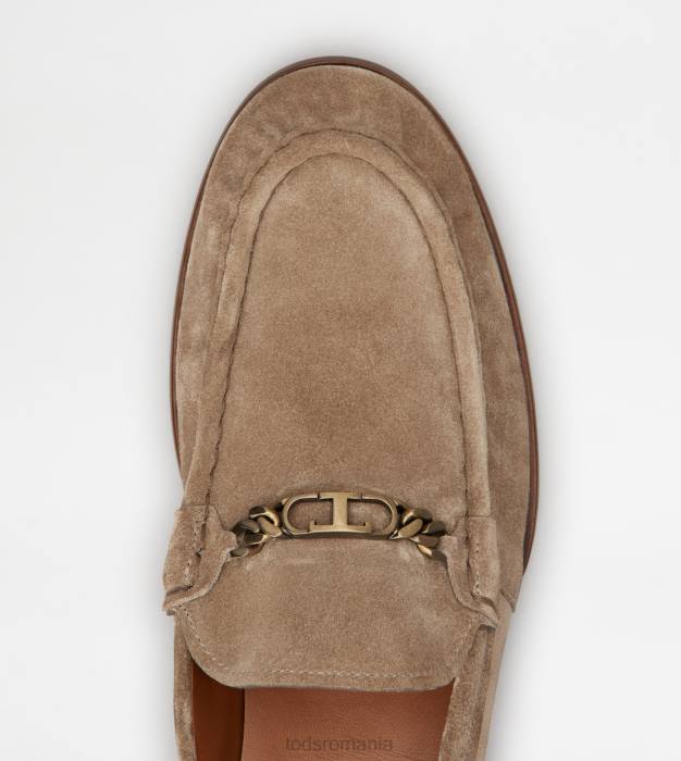 mocasini din piele intoarsa bărbați Tod's 080D672 maro